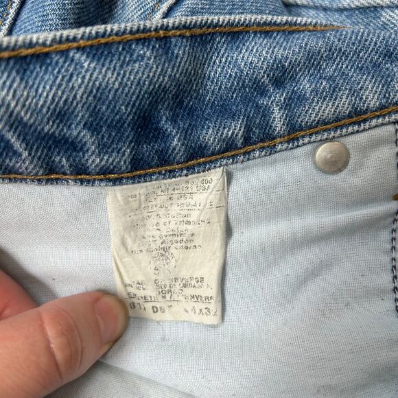 Carhartt Relaxed Fit Jeans Blue Denim Straight Leg 42x32 Made in USA - Picture 6 of 6